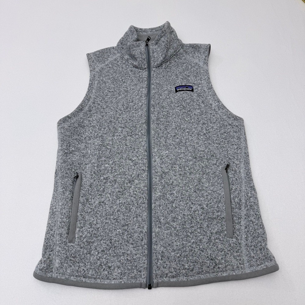 Patagonia Better Sweater Vest Womens Medium Grey Full Zip Fleece